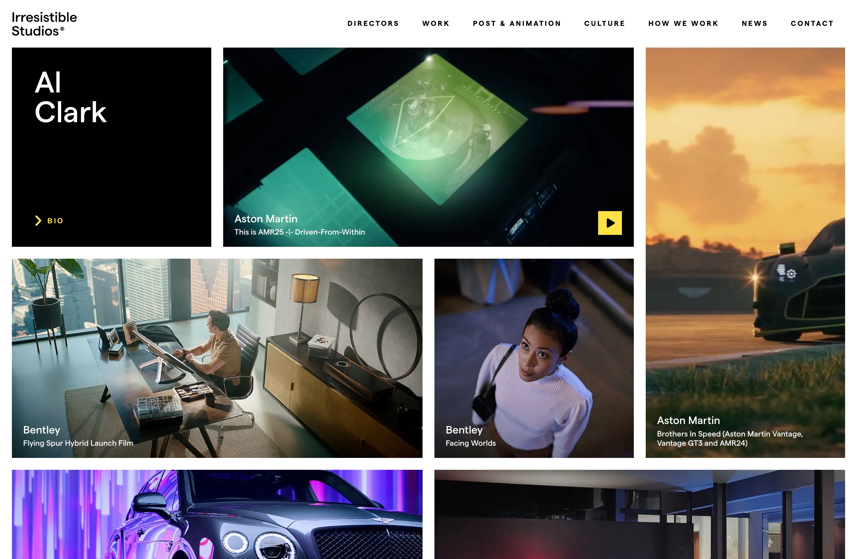 Director profile page