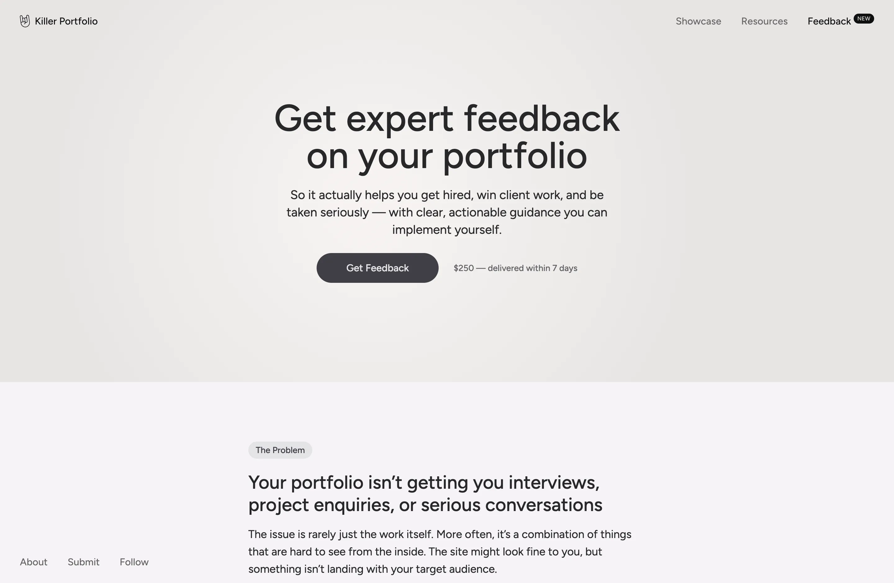 Clearly framing the problem and solution