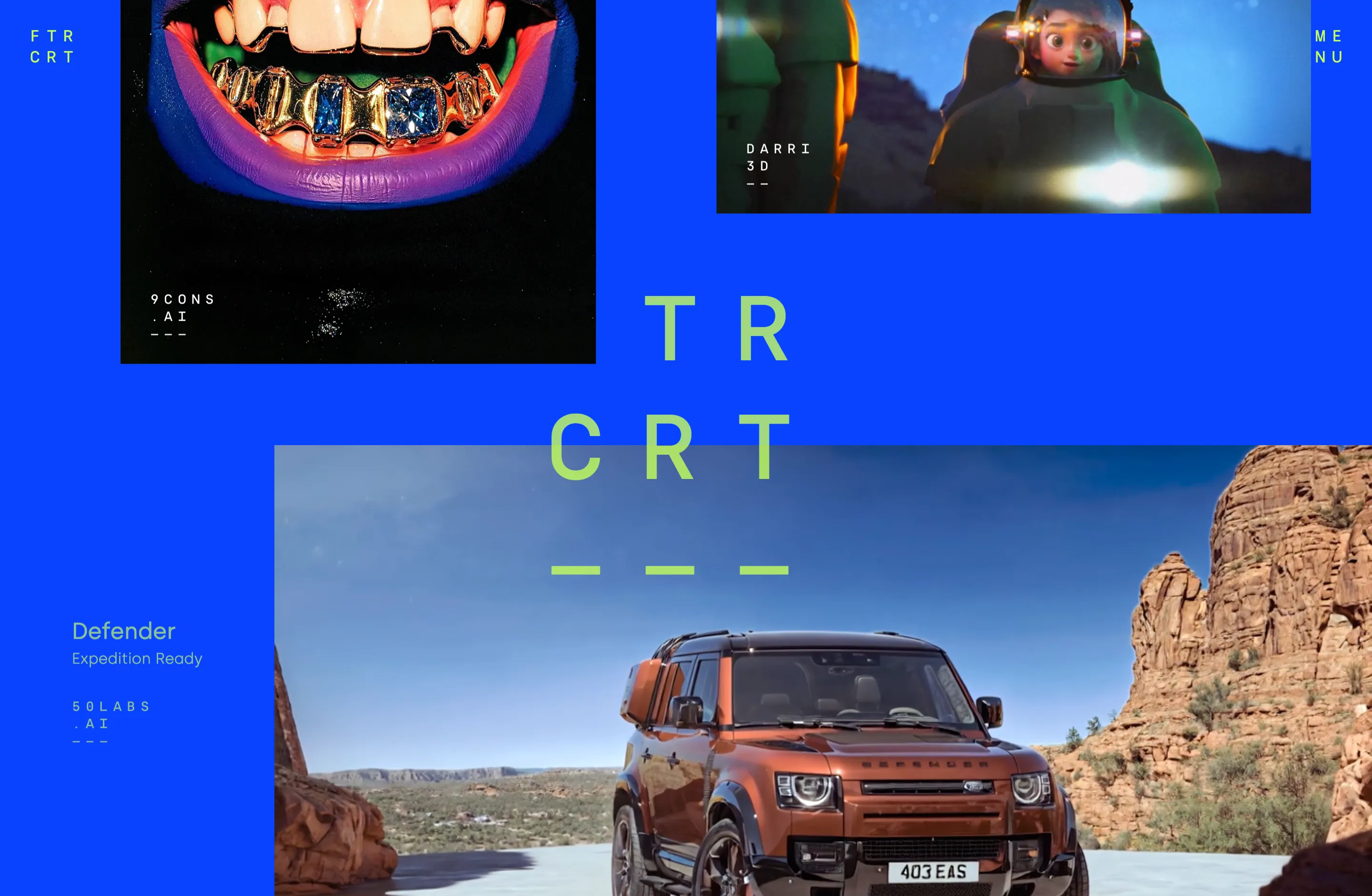 Spin-off sister site with brash color scheme