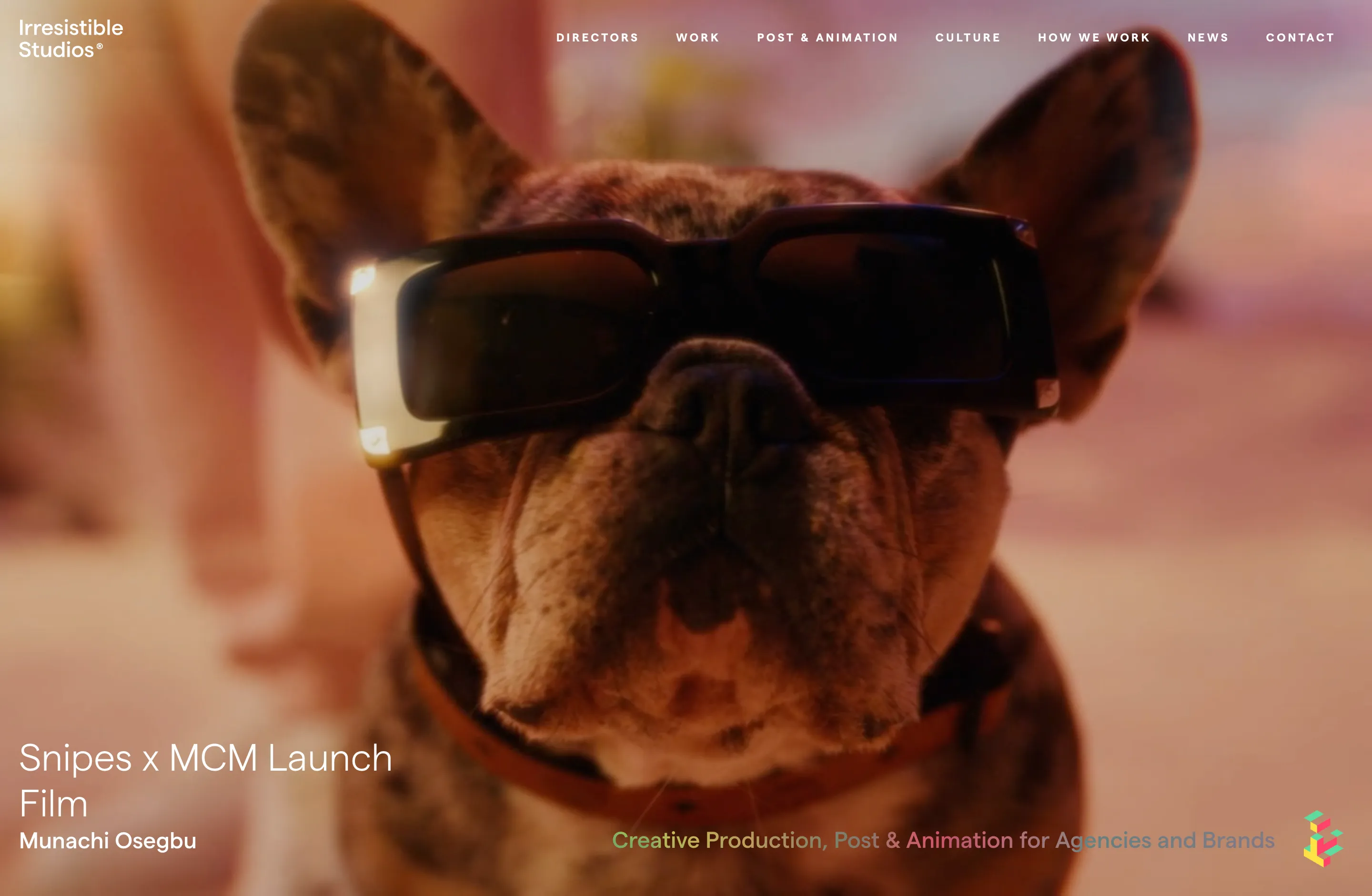 Creative production company website