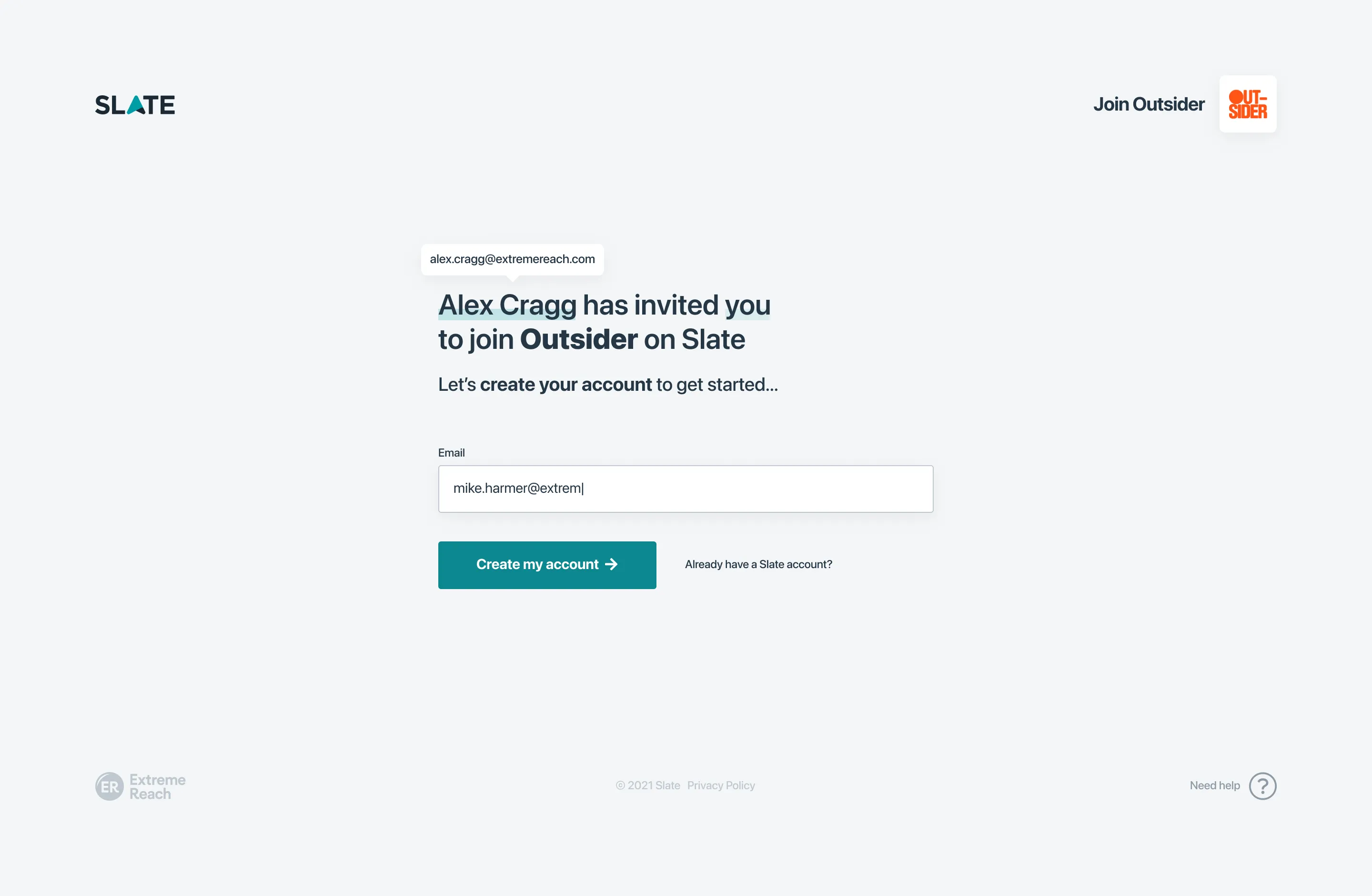Invite flow design