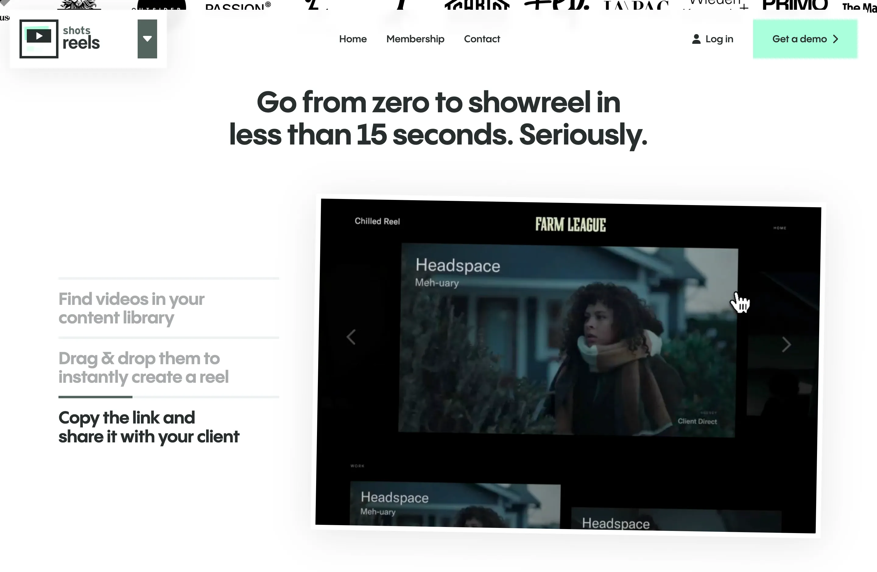Clickable text + video combo to quickly explain product features
